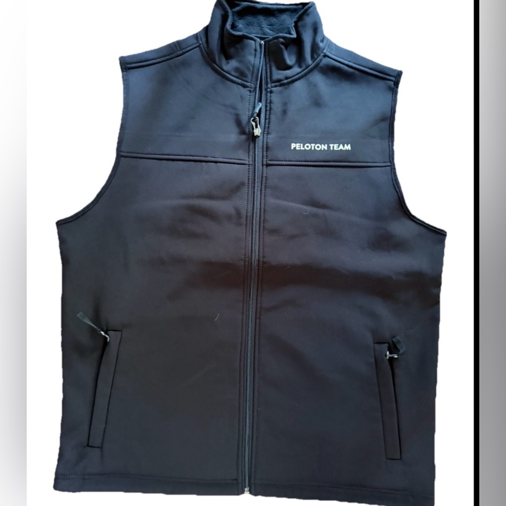 Fossa Adult Black Softshell Peloton Team‎ Back Logo Vest Medium